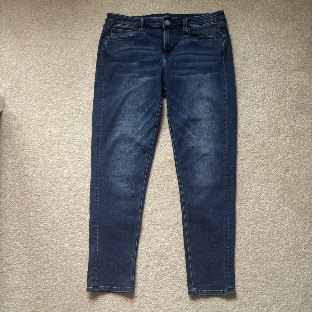 White House Black Market Dark Blue Skinny Jeans